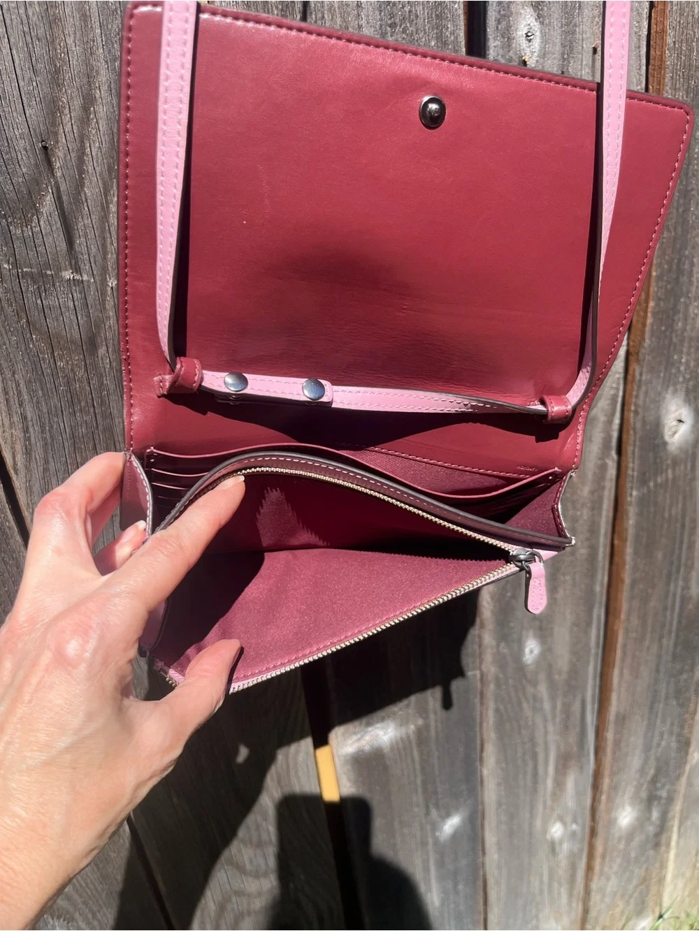 Disney X Coach Hayden Foldover Crossbody Clutch in with Sleeping Beauty Design